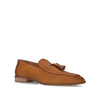 Kurt Geiger Buster Tan Suede Mens Tassel Loafers - Stockpoint Apparel Outlet