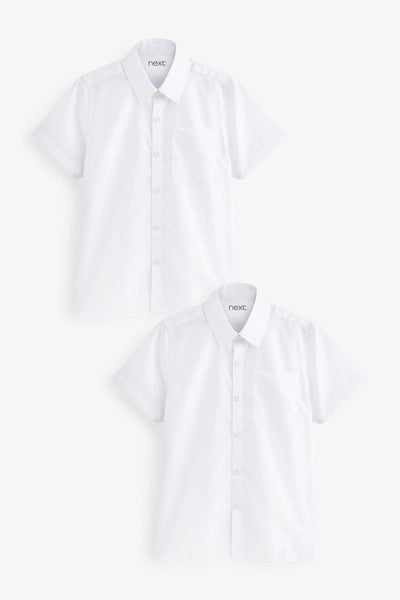 Next White Pack of 2 School Boys Shirt - Stockpoint Apparel Outlet