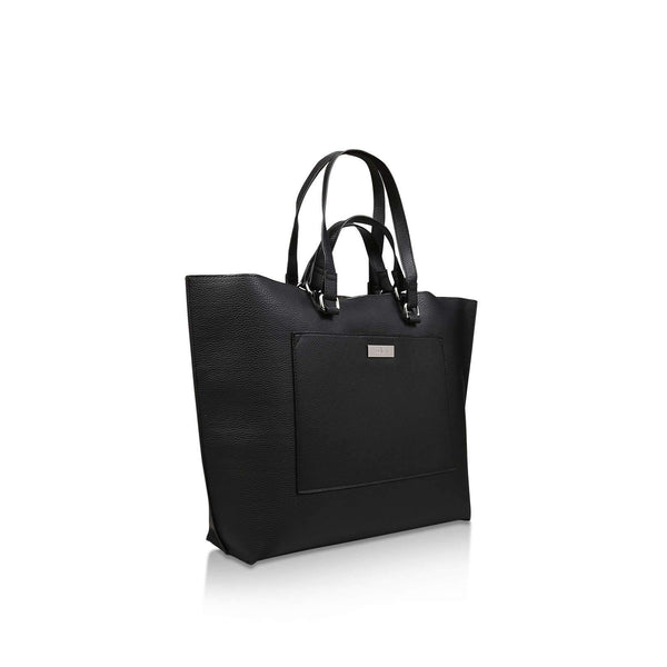 Millie by Solea Womens Black Shopper Bag
