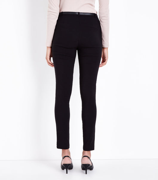 New Look Naples Black Slim Leg Womens Trousers - Stockpoint Apparel Outlet