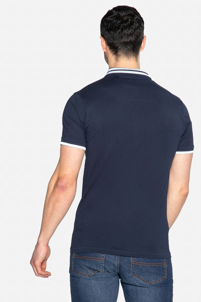 Threadbare Navy Blue Mens Polo Shirt - Stockpoint Apparel Outlet