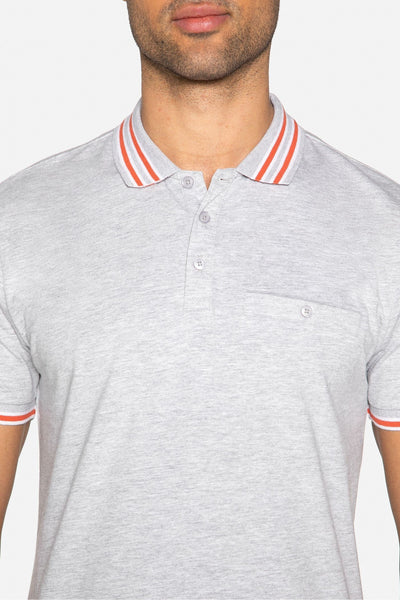 Threadbare Grey Mens Polo Shirt - Stockpoint Apparel Outlet
