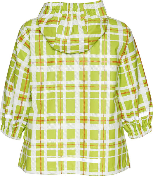 Playshoes Baby Girls Plaid Patterned Waterproof Rain Coat