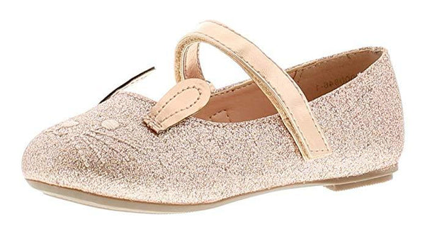 Princess Stardust Mousey Rose Gold Novelty Ballerina Party Shoes