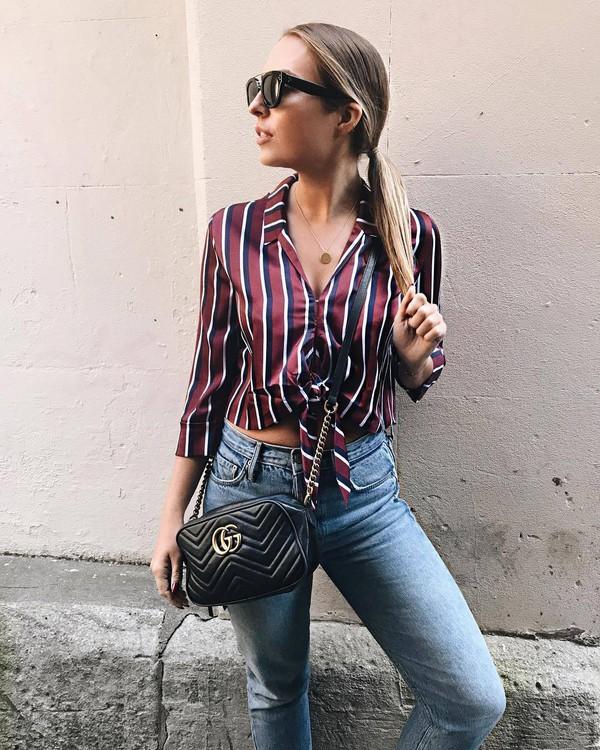 River island best sale striped shirt