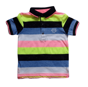 George Baby Boys Multicolour Striped Poloshirt
