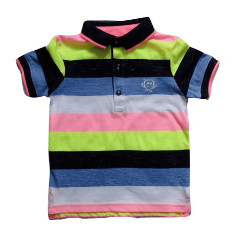 George Baby Boys Multicolour Striped Poloshirt