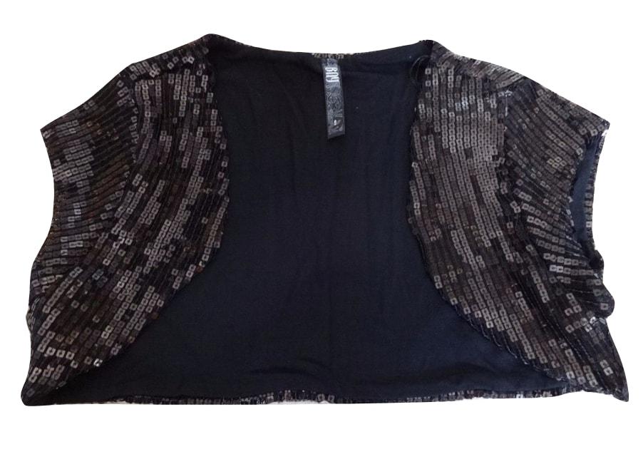 Black sequin hotsell bolero jacket