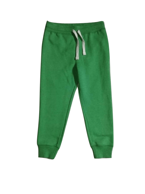 Boys green 2025 jogging bottoms