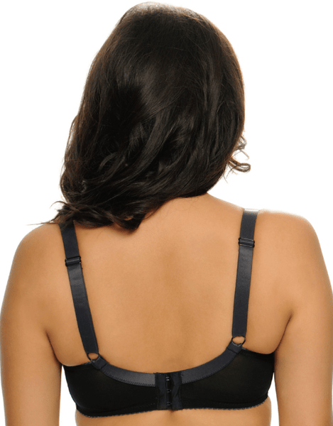 Curvy Kate Womens Daily Boost Balconette Black Bra - Stockpoint Apparel Outlet