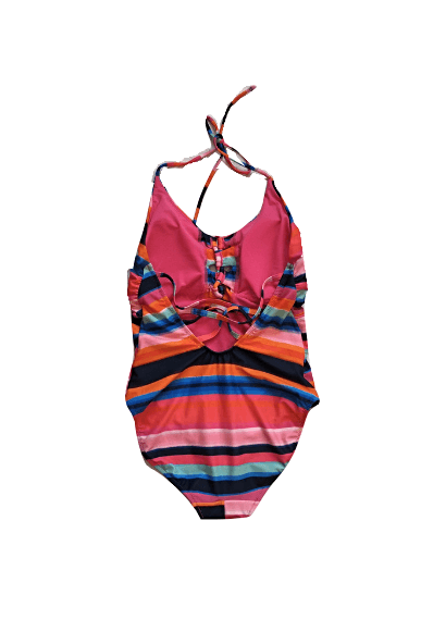 George Bodysculpt Stripe Pattern Womens Swimsuit