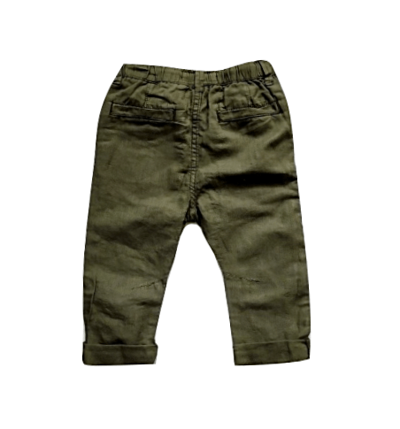 Next Baby Boys Khaki Linen Trousers