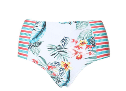 Dorothy Perkins Twist Tropical Print Womens Bikini Bottoms
