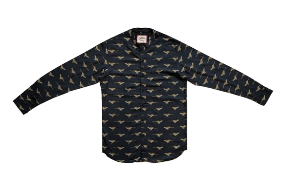 Joe Browns Mens Leopard Print Grandad Shirt - Stockpoint Apparel Outlet