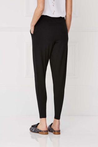 Next Womens Tapered Leg Black Trousers - Stockpoint Apparel Outlet