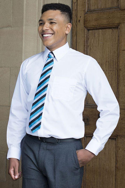 Trutex Boys Two Pack Long Sleeve Non Iron Polycotton Shirts - Stockpoint Apparel Outlet