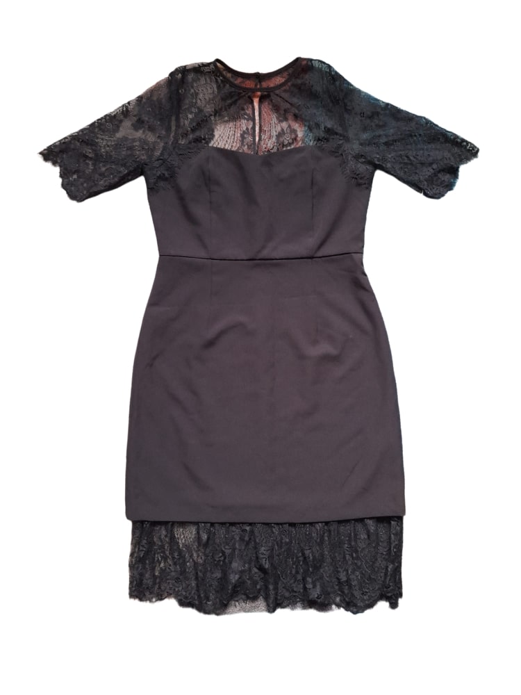 Nanette Lepore Very Black Rich Romantics Womens Dress – Stockpoint Apparel  Outlet