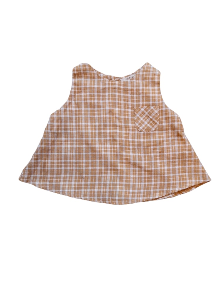 Caramel Baby and Child London Checked Baby Girls Top – Stockpoint