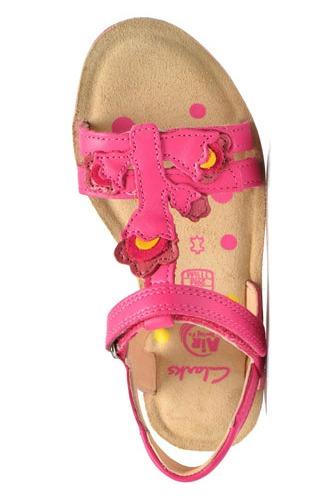 Clarks Pink Mimo Gracie Older Girls Sandals - Stockpoint Apparel Outlet