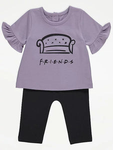 Girls George Friends TV Show Top and Leggings Outfit - Stockpoint Apparel Outlet