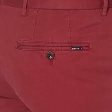 HACKETT London Red Kensington Slim Boys/Mens Chino Trousers - Stockpoint Apparel Outlet