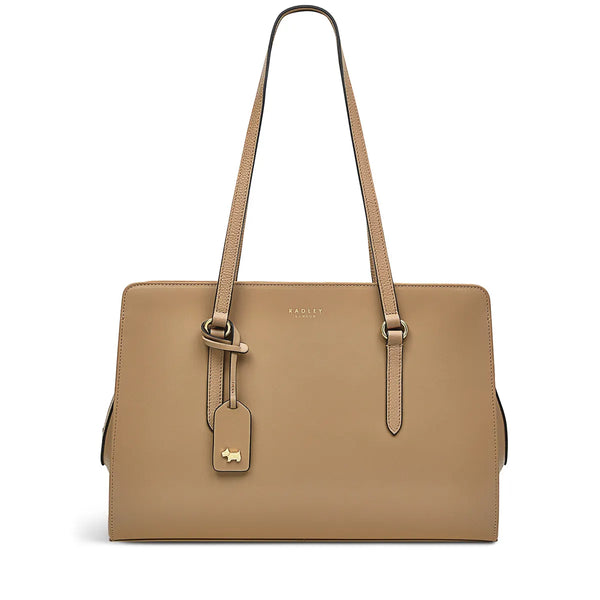 Radley London Angel Lane Real Leather Biscuit Zip Around Shoulder Womens Handbag - Stockpoint Apparel Outlet
