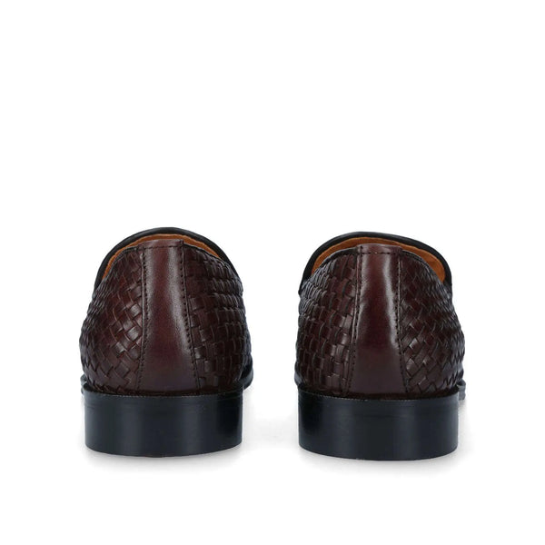 Kurt Geiger KG Haxsby Tassel Brown Leather Mens Loafers - Stockpoint Apparel Outlet