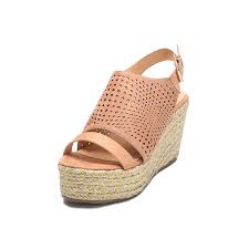 Morgan Taylor Melita Tan Wedge Womens Sandals - Stockpoint Apparel Outlet