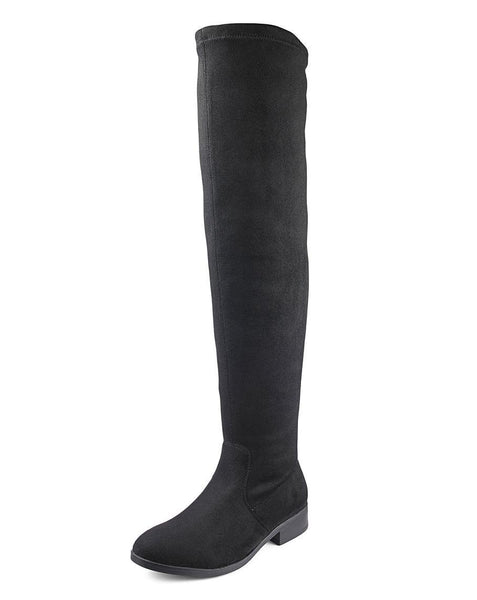JD Williams Ladies Sienna Over The Knee Sock Boots - Stockpoint Apparel Outlet