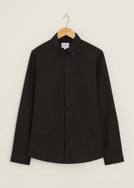 Peter Werth Peak Mens Long Sleeved Shirt - Black