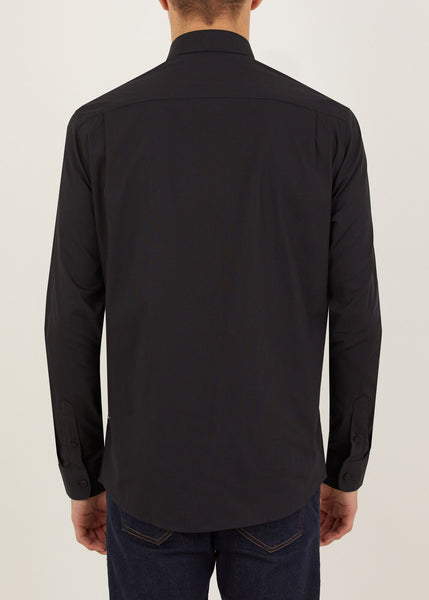 Peter Werth Peak Mens Long Sleeved Shirt - Black