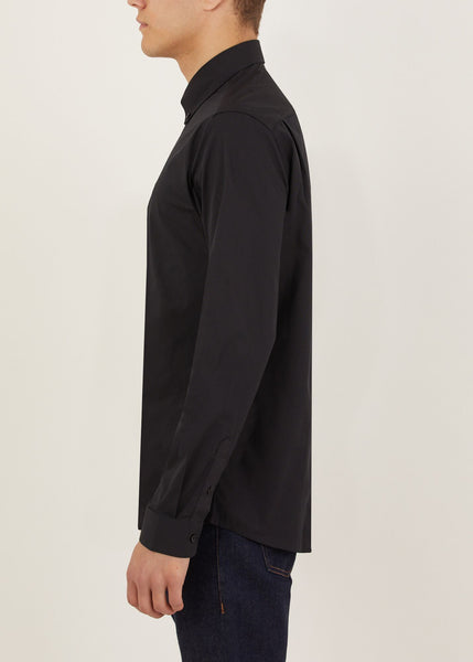 Peter Werth Peak Mens Long Sleeved Shirt - Black