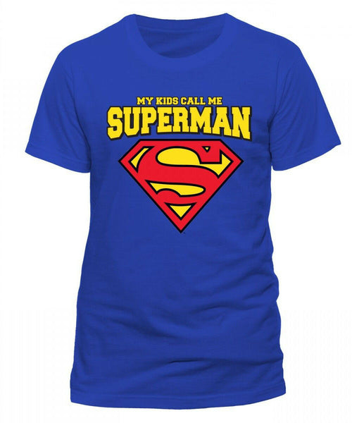 DC Comics My Kids Call Me Superman Mens T-Shirt - Stockpoint Apparel Outlet