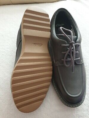 Clarks Asher Grove Grey Boys / Mens Derby Shoes - Stockpoint Apparel Outlet