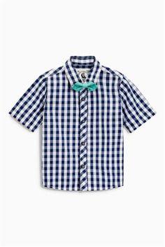 Next Shortsleeve Shirt and Bow Tie Set - Stockpoint Apparel Outlet