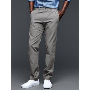 GAP Slim Fit khaki - Grey - Stockpoint Apparel Outlet