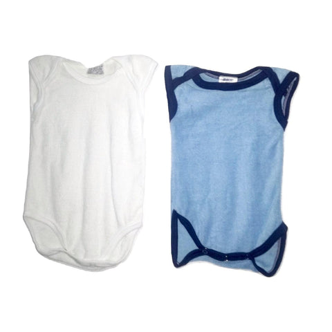 White & Blue 2 Piece Bodysuit