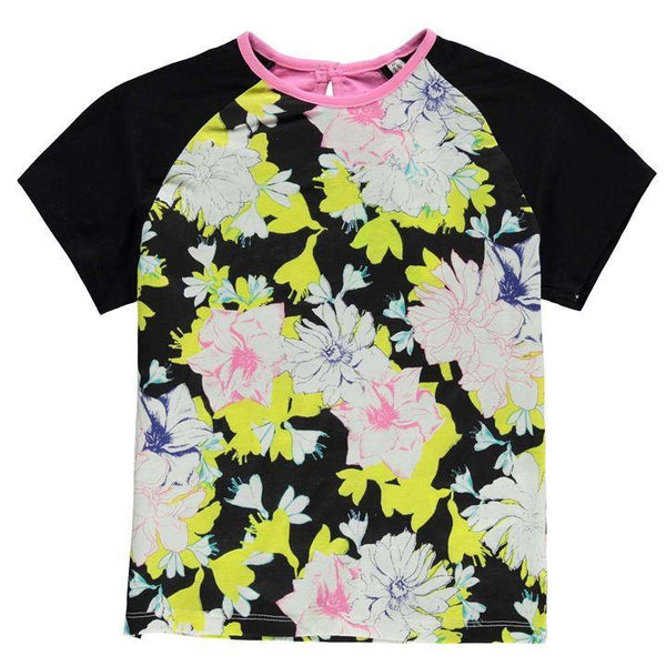 French Connection Floral Block Girls T-Shirt - Stockpoint Apparel Outlet