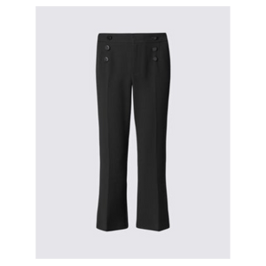 M&S Womens Black Stitched Trouser