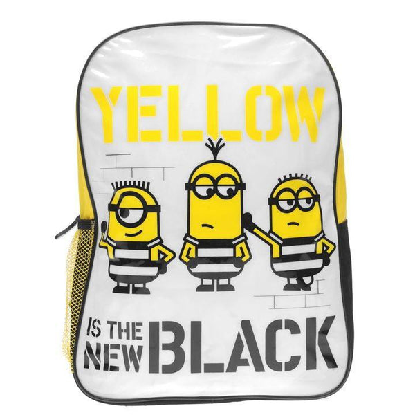 Despicable Me - Yellow is the New Black Large Backpack - Stockpoint Apparel Outlet