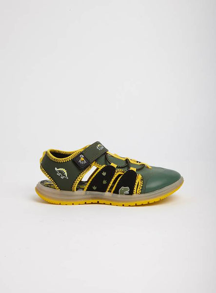 Tu Boys Khaki Light Up Adventure Sandals - Stockpoint Apparel Outlet