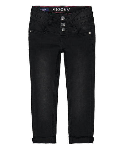 Vigoss Galaxy Beach Triple Stack Waist Ankle Younger Girls Jeans - Stockpoint Apparel Outlet