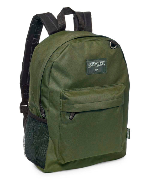 East West USA Olive Backpack - Stockpoint Apparel Outlet