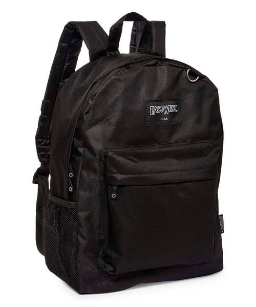 East West USA Black Backpack - Stockpoint Apparel Outlet