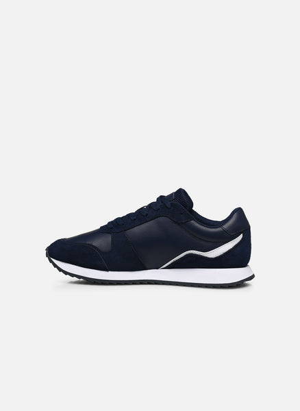 Tommy Hilfiger Navy Blue Runner Evo Leather Mens Sneakers
