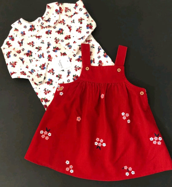 Nutmeg Red Baby Girls 3 Piece Set
