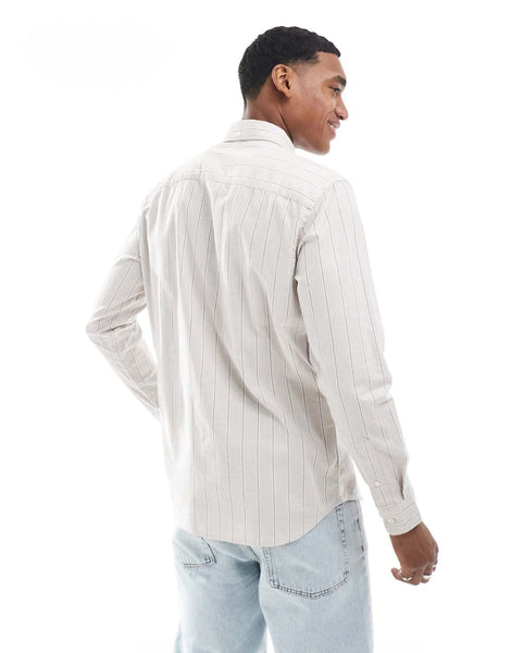 Jack& Jones Pure Cashmere Slim Fit Oxford Mens Shirt