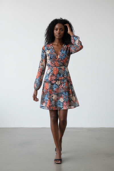 Busem Blue Multi Womens Dress