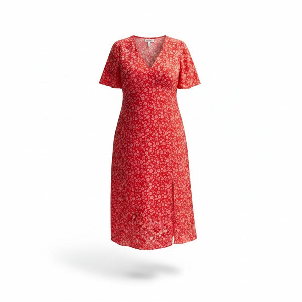New Look Red Floral Womens Dress