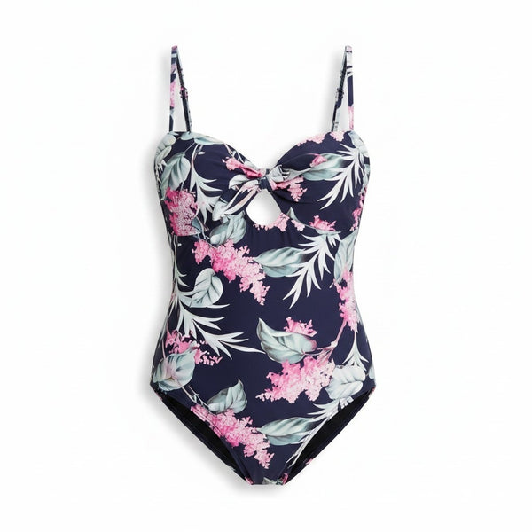 Oasis Navy Floral Womens Swim Suit